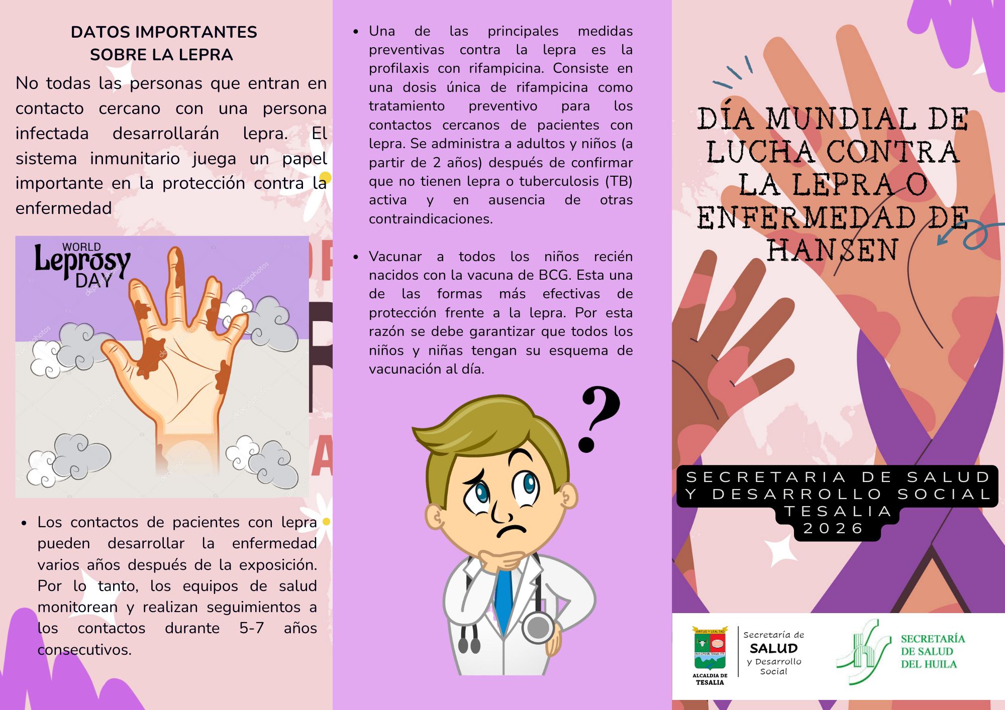 Noticia - 📢 Día Mundial de Lucha contra la Lepra o Enfermedad de Hansen